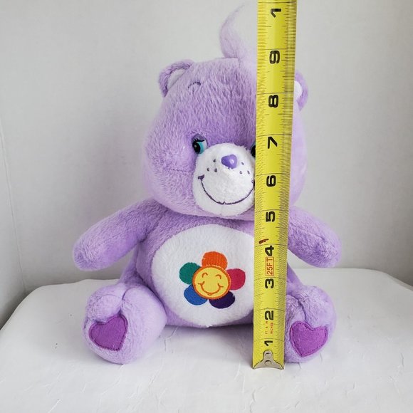 Care Bear Plush Harmony Bear by Nanco 2004 Purple 9 In Stuffed Animal Toy - Picture 11 of 12